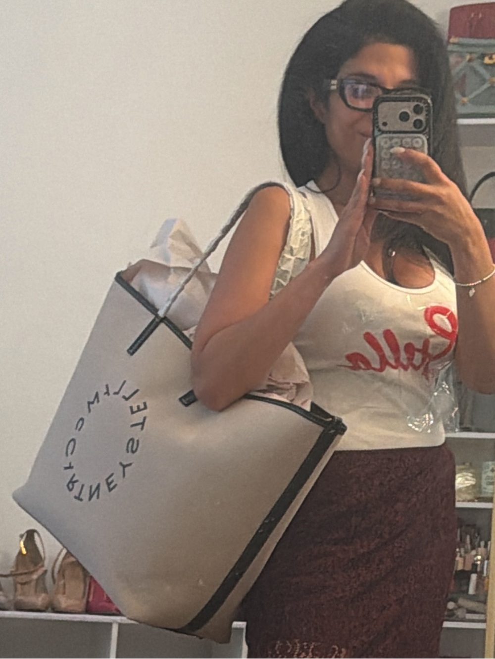 Stella McCartney Beige and Black Logo Tote collab H&M may 2026!!!